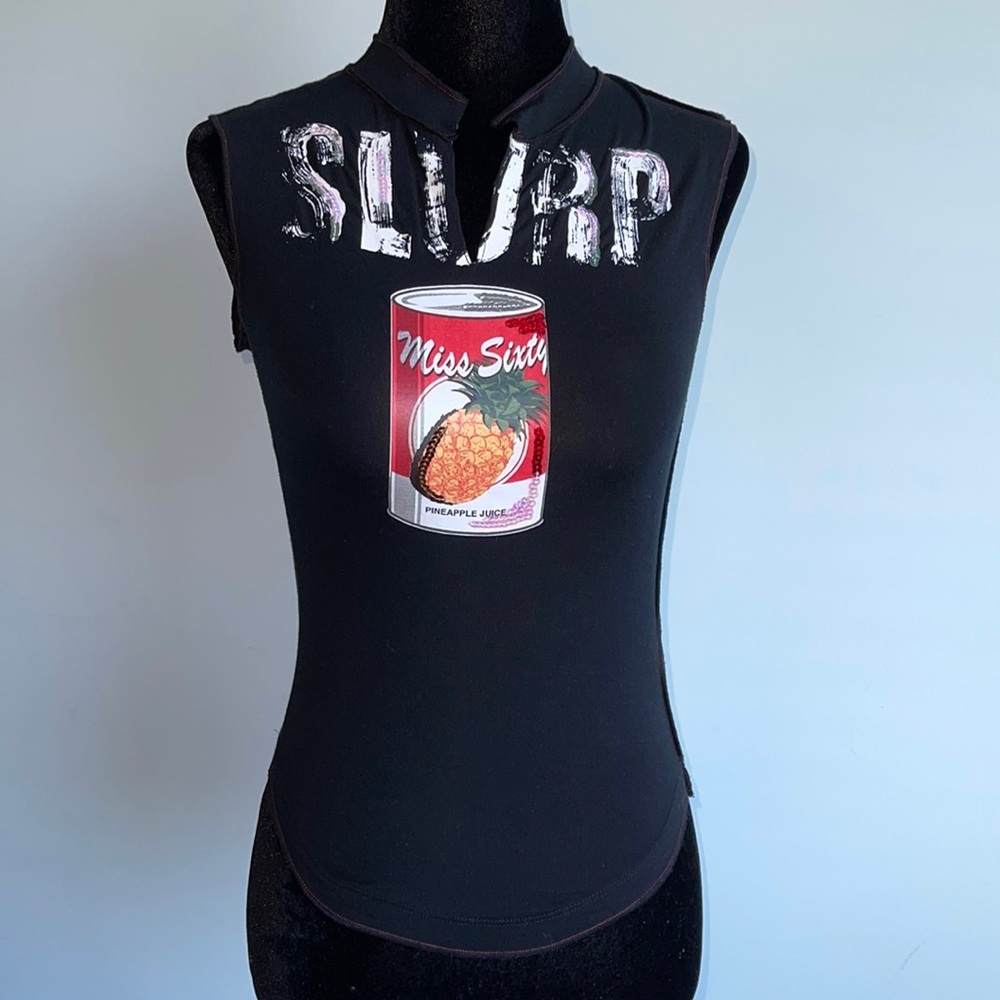 Miss Sixty Andy Warhol inspired top. Size XS